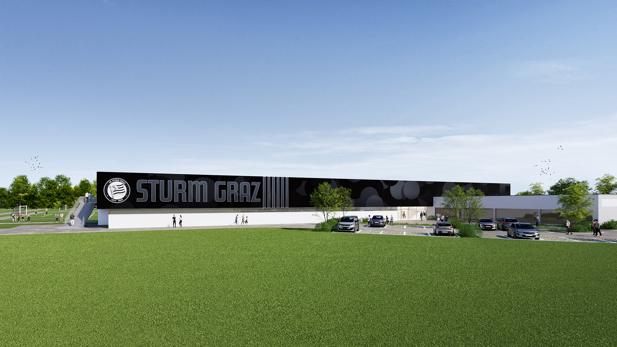 Trainingszentrum SK Sturm Graz — Außenansicht Variante